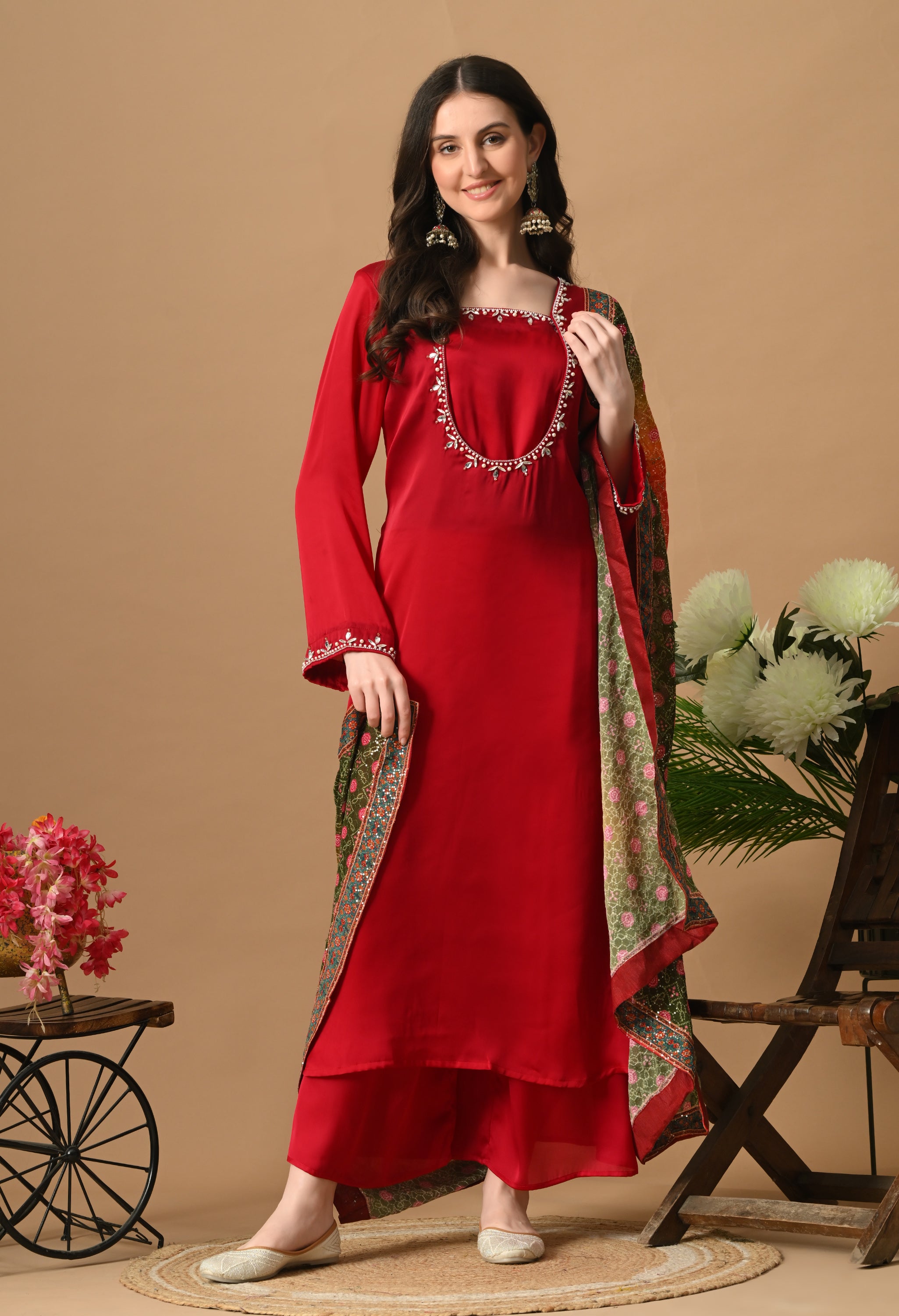 Amber Dress (HOT RED)