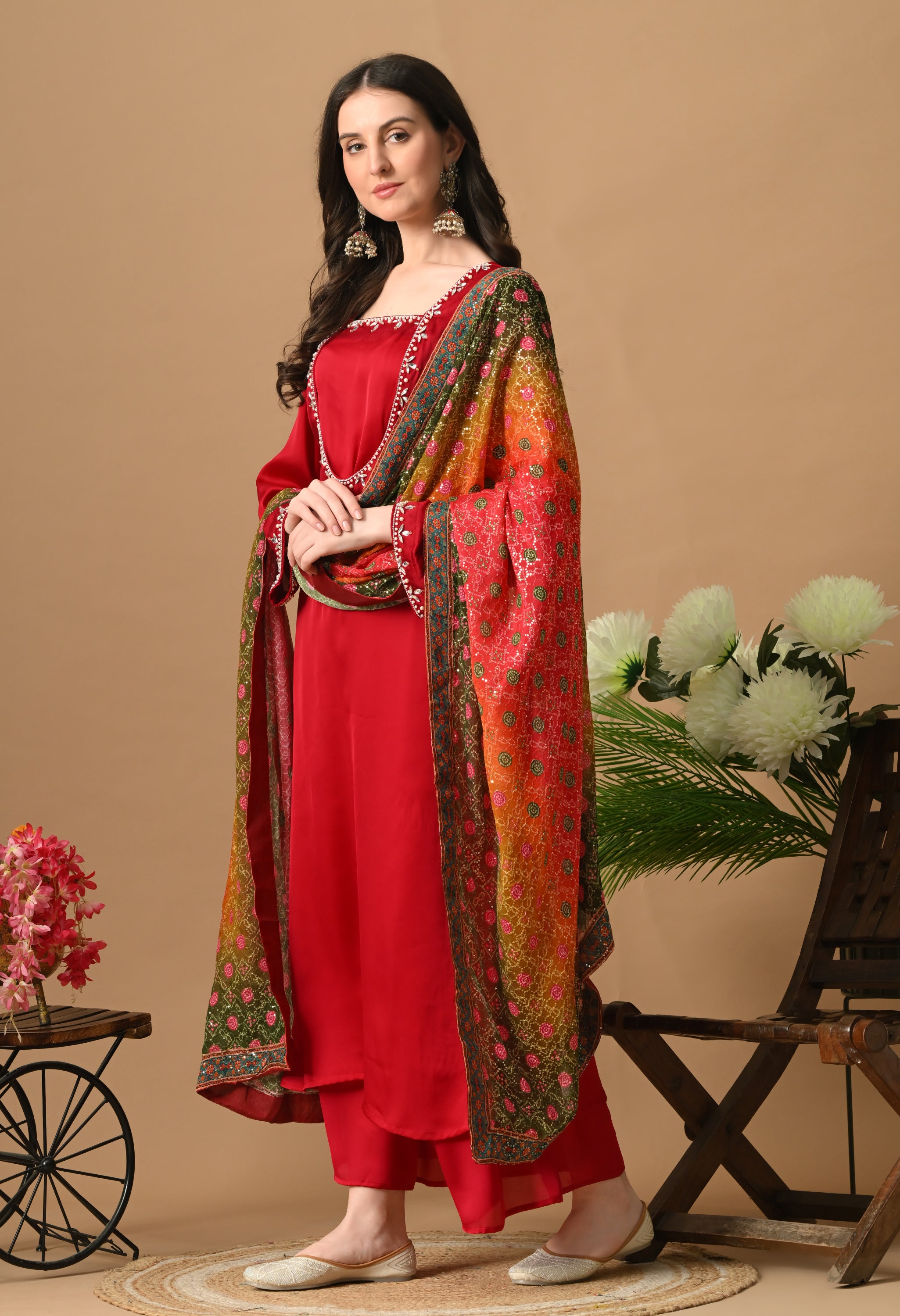 Amber Dress (HOT RED)