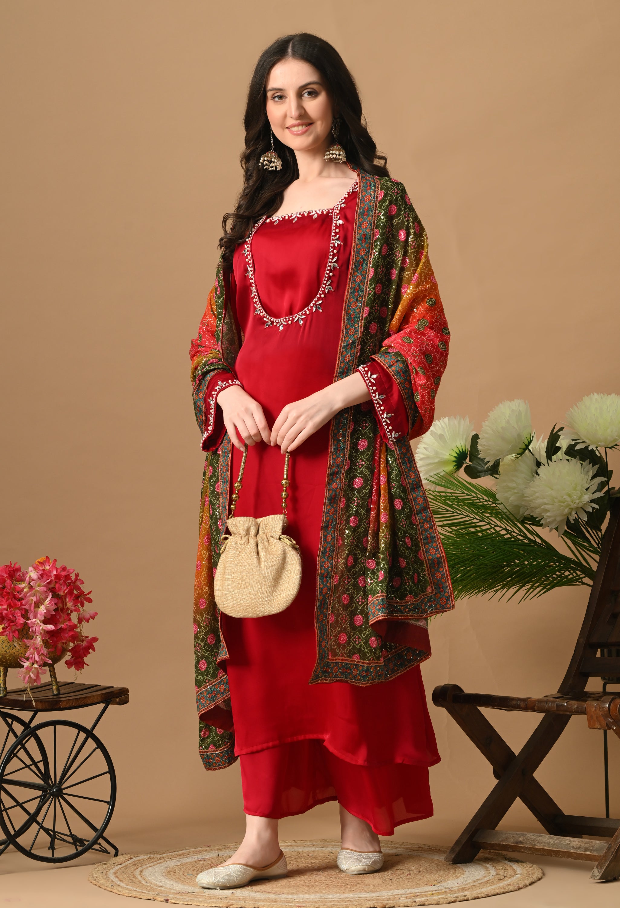 Amber Dress (HOT RED)