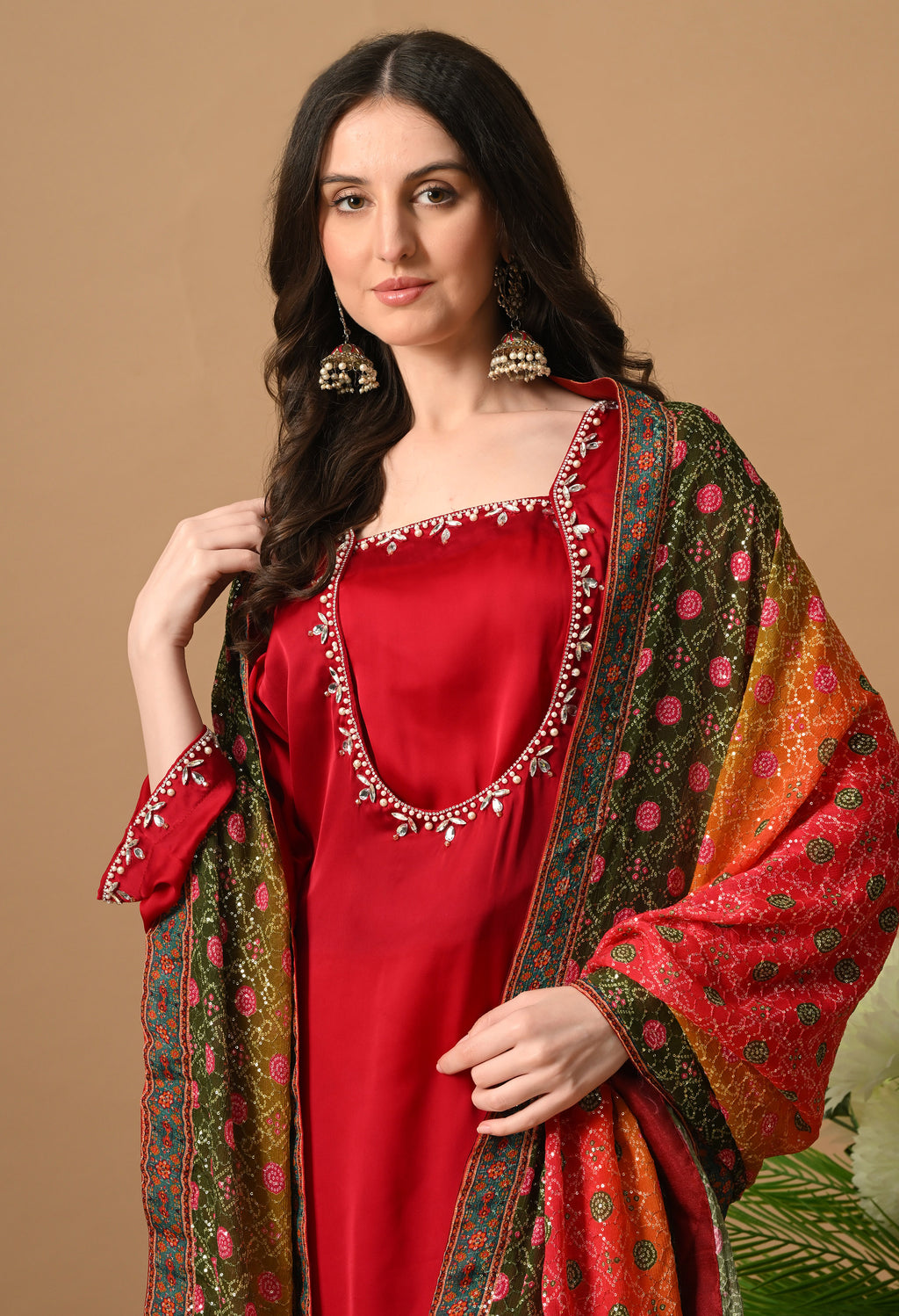 Amber Dress (HOT RED)