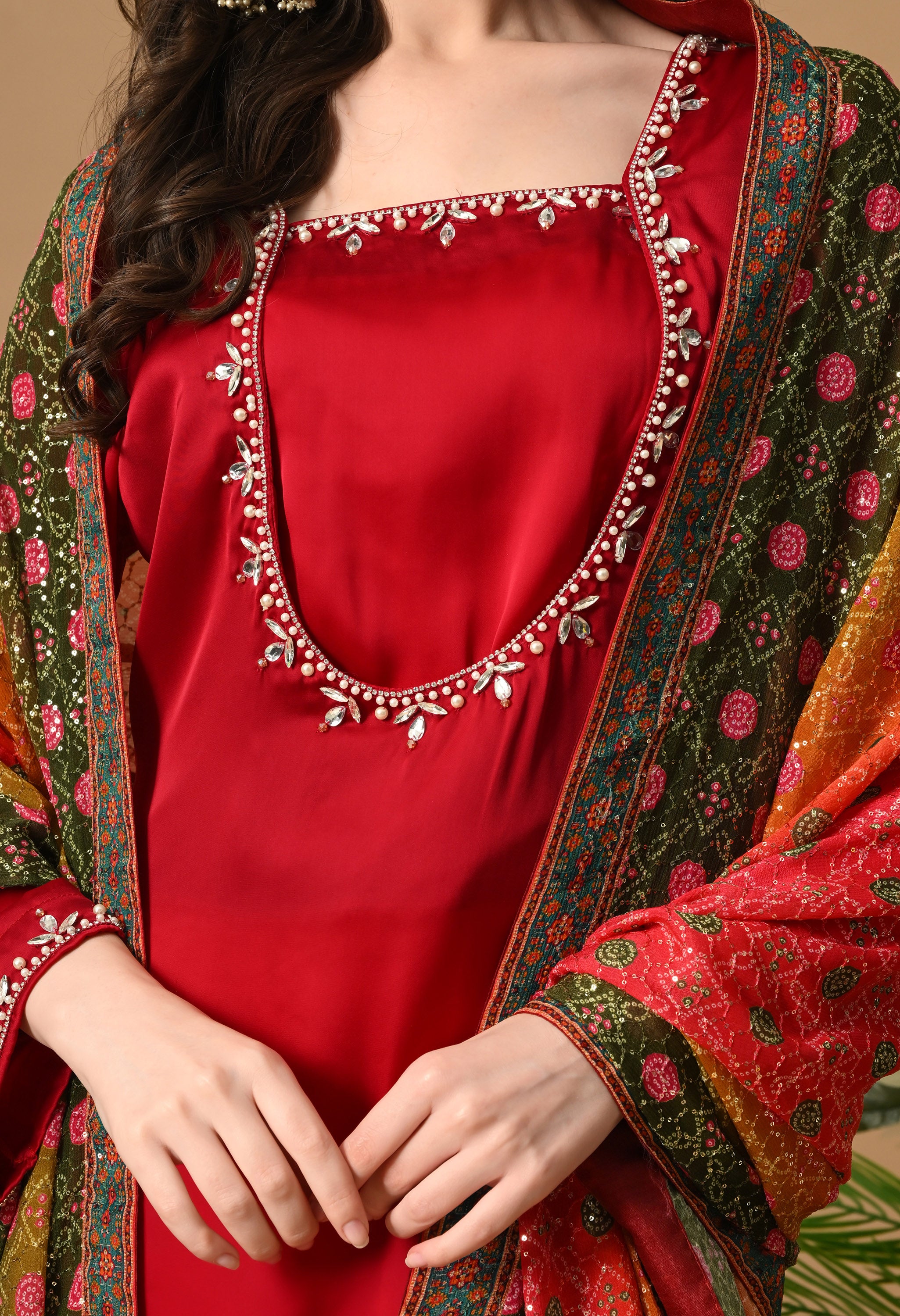 Amber Dress (HOT RED)