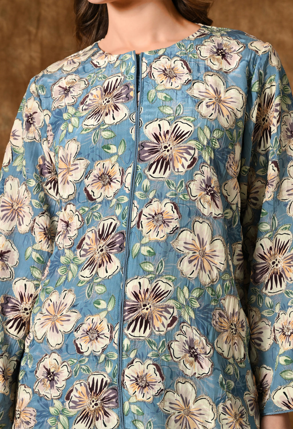 Multi-Color Co-Ord set (Floral Powder Blue)