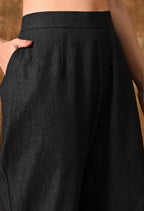 Denim Co-Ord Set (Charcoal Black)