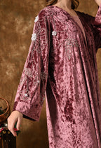 Ice Velvet Jacket Abaya