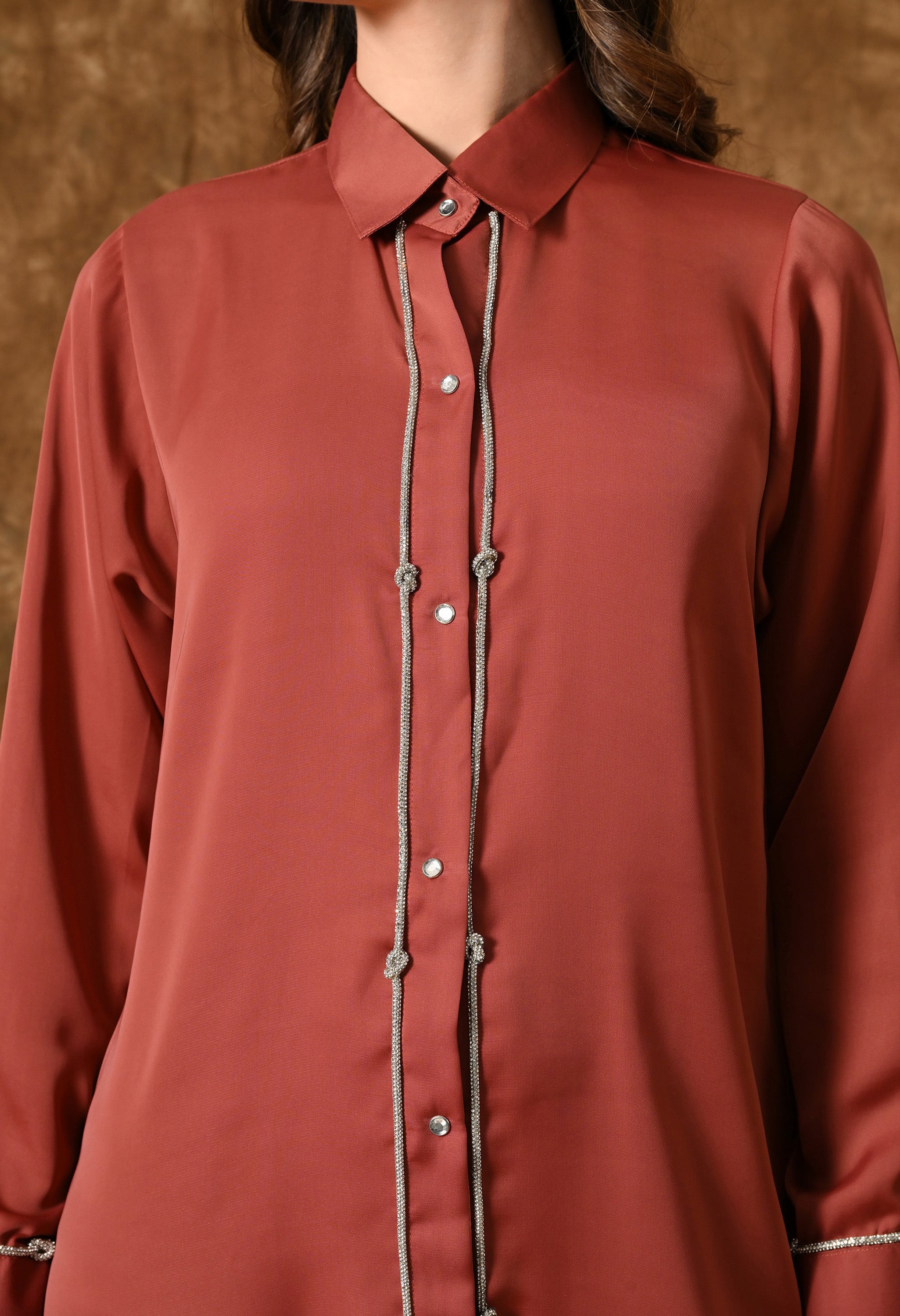 Farida Maxi Dress (Rust)