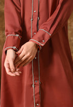 Farida Maxi Dress (Rust)