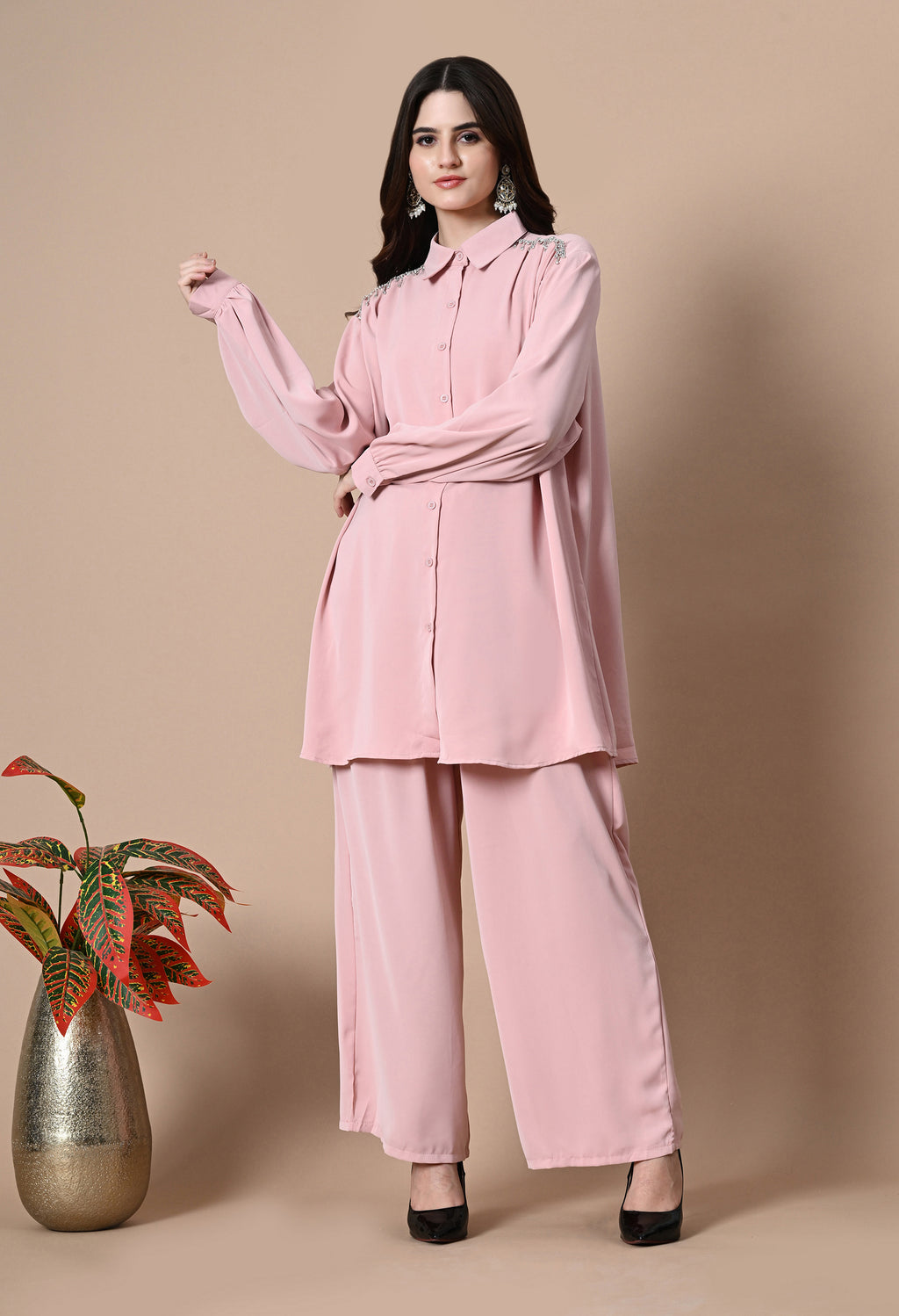 Crystal Rain Co-Ord Set (Pink)