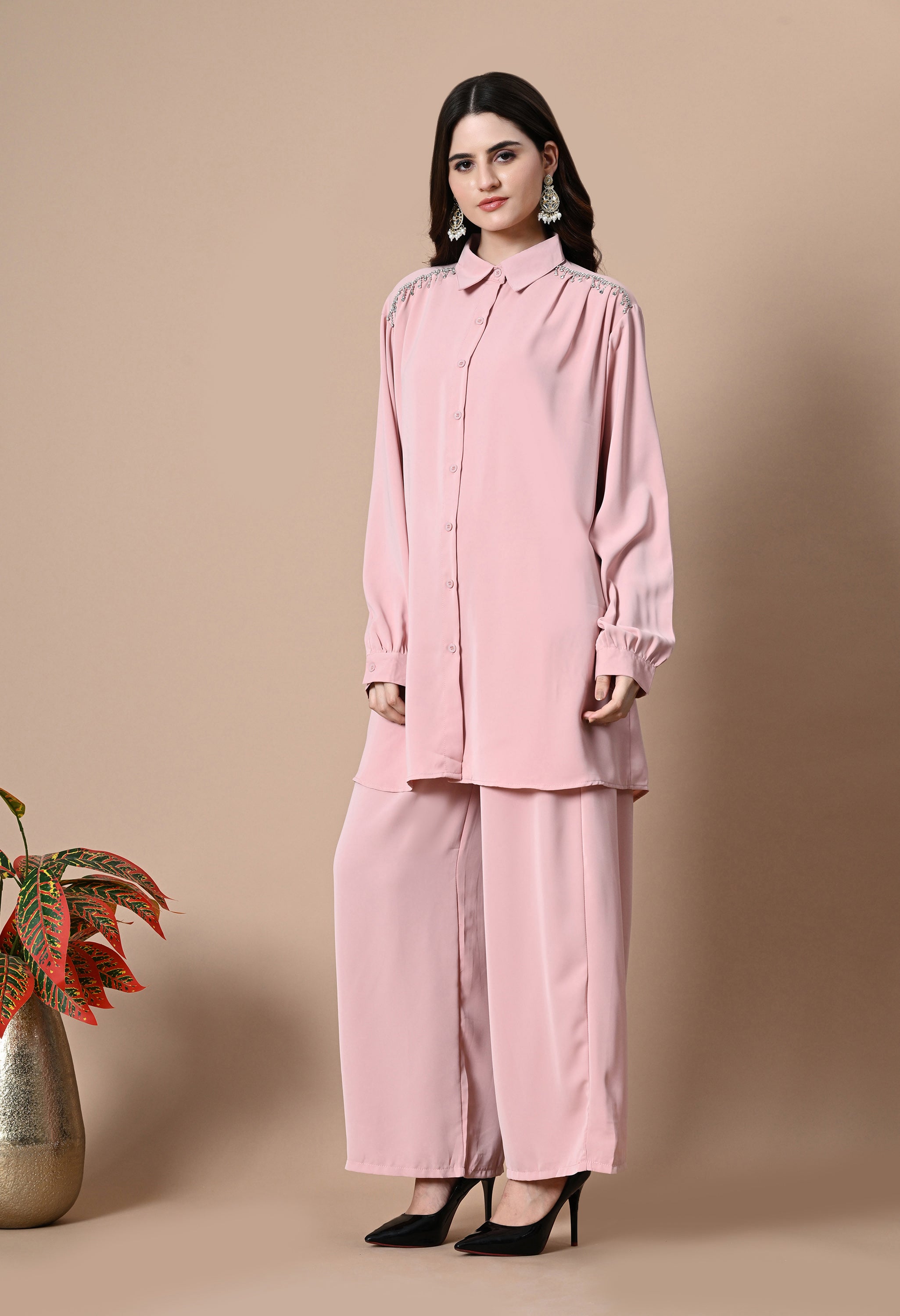 Crystal Rain Co-Ord Set (Pink)