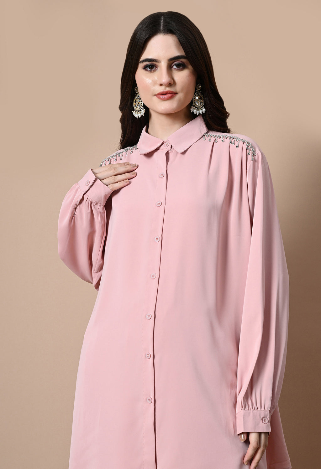 Crystal Rain Co-Ord Set (Pink)