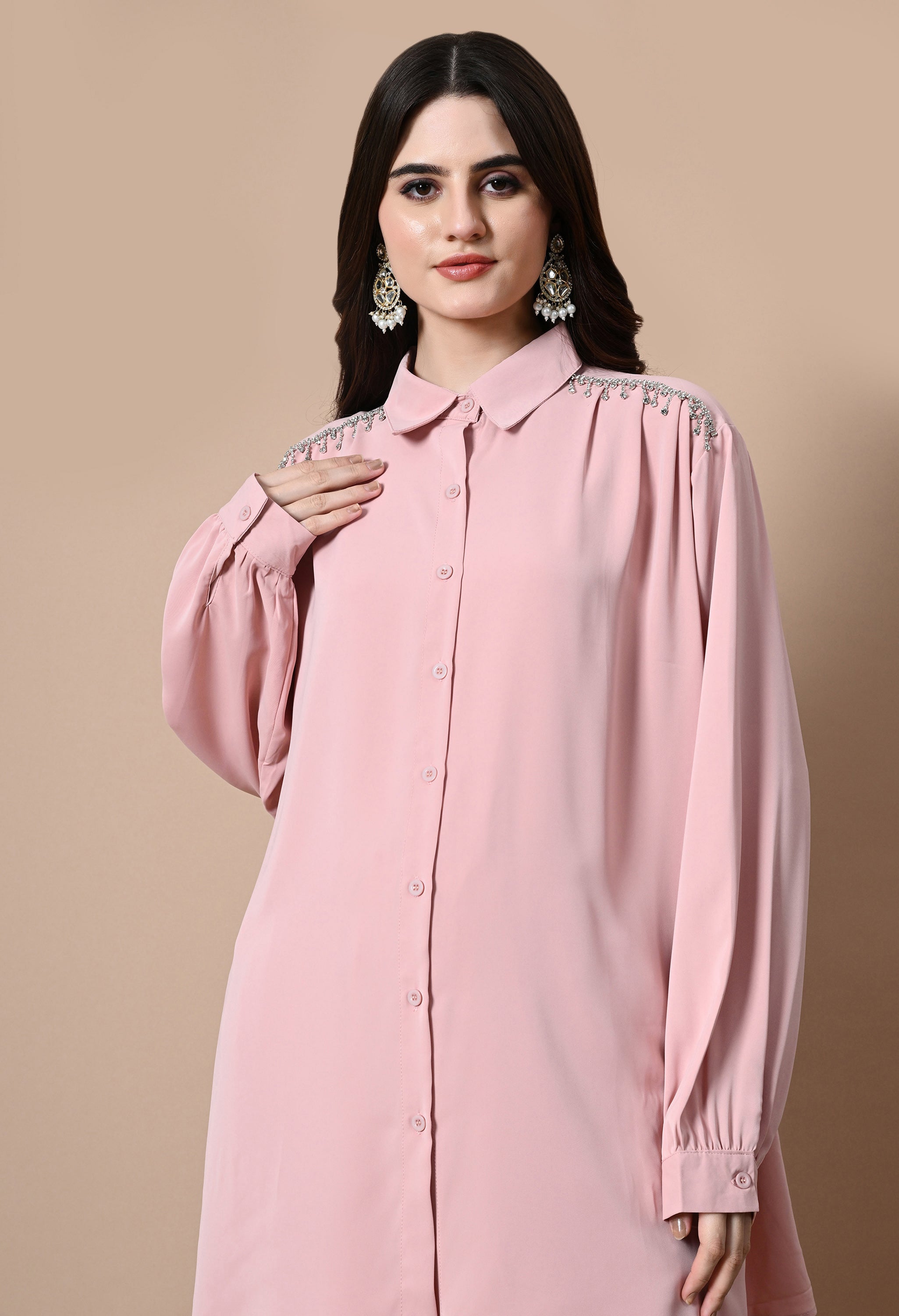 Crystal Rain Co-Ord Set (Pink)