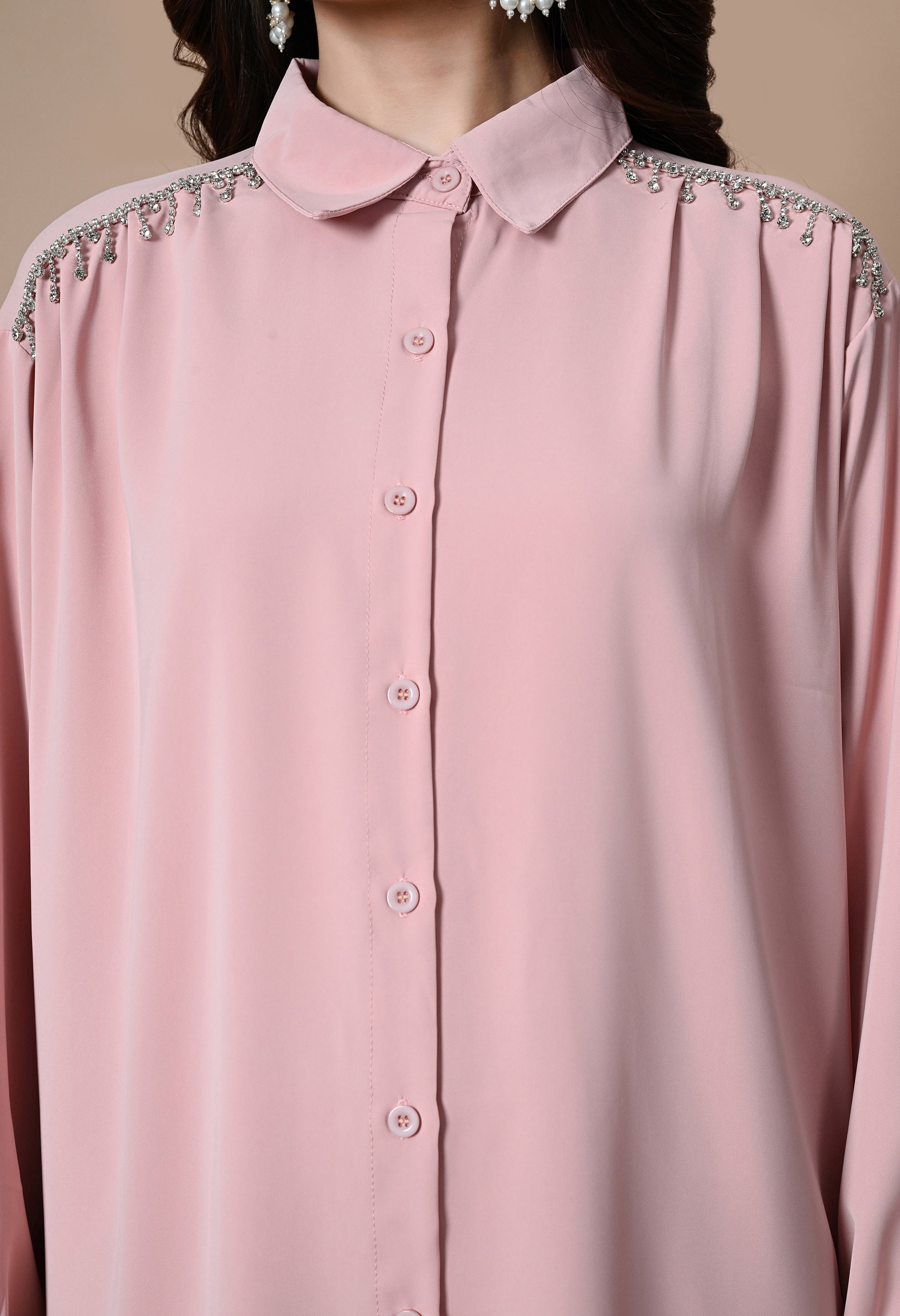 Crystal Rain Co-Ord Set (Pink)
