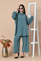 Crystal Rain Co-Ord Set (Teal)