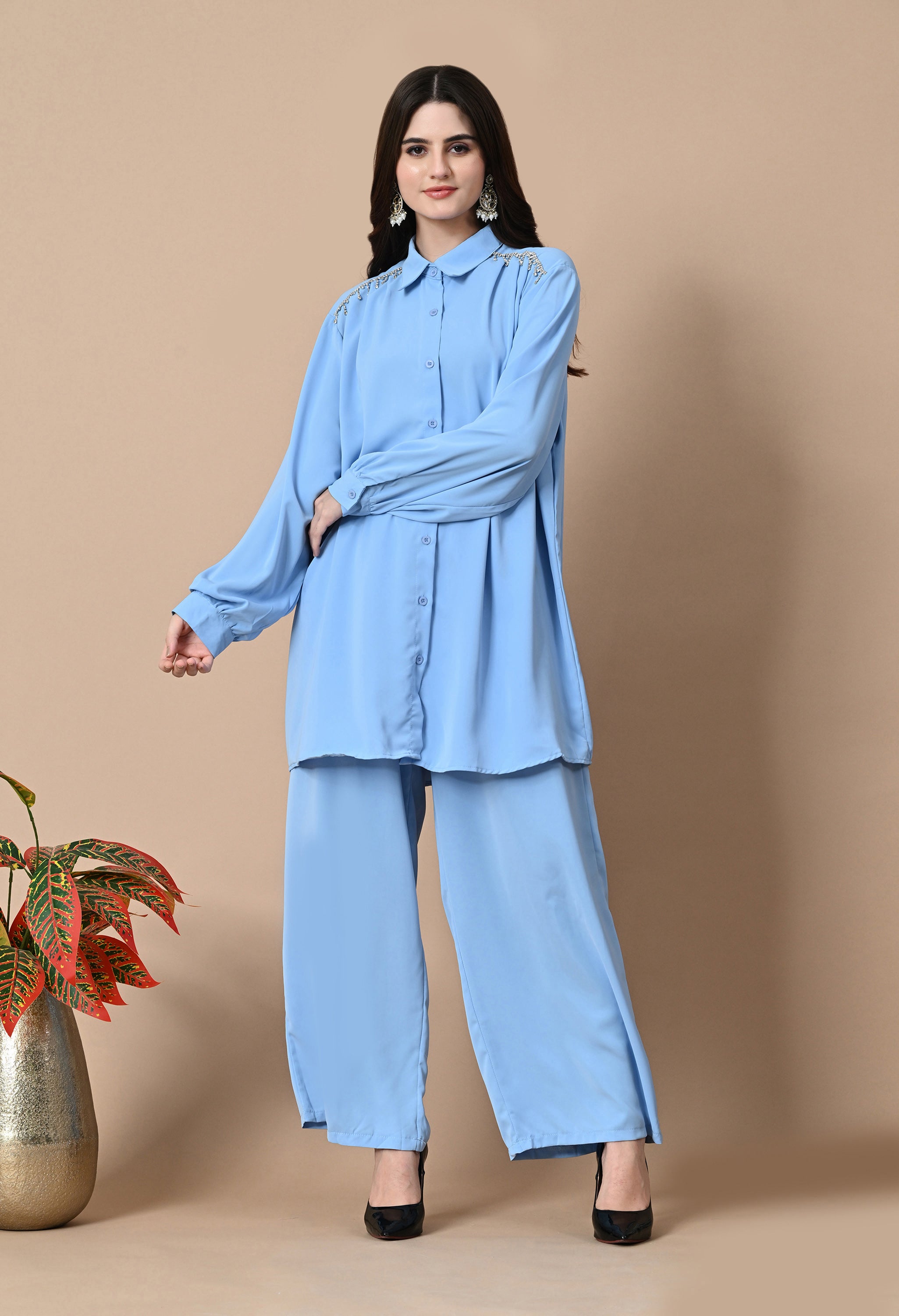 Crystal Rain Co-Ord Set (Blue)