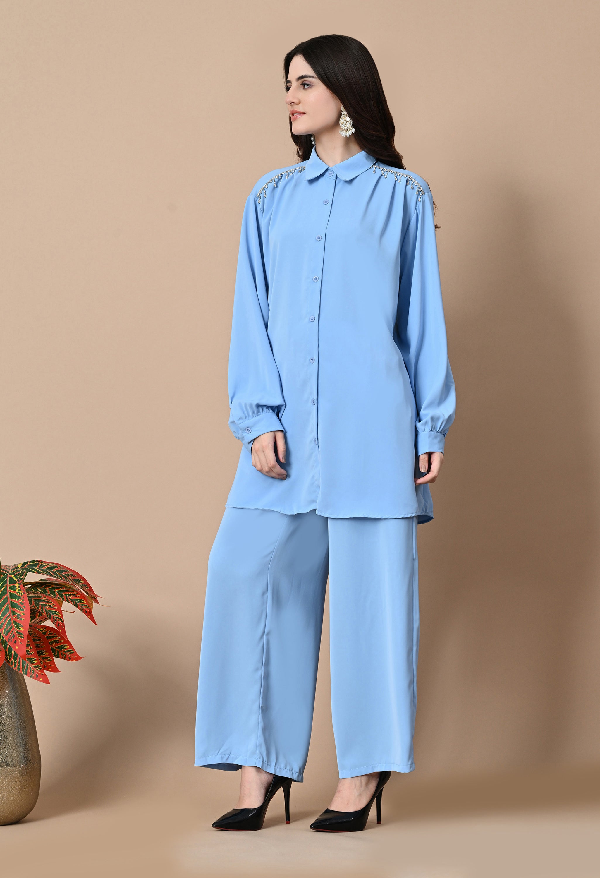Crystal Rain Co-Ord Set (Blue)