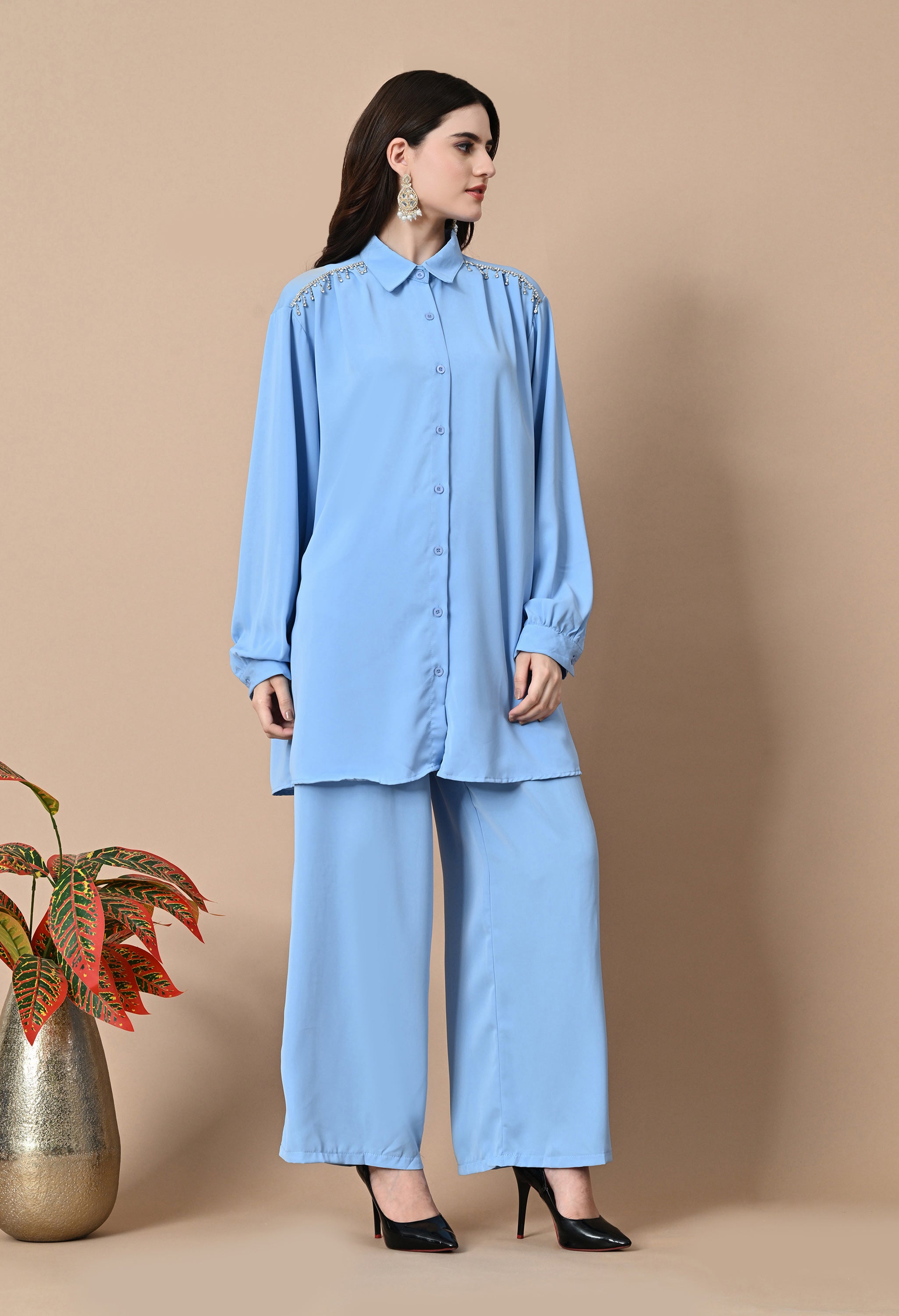Crystal Rain Co-Ord Set (Blue)