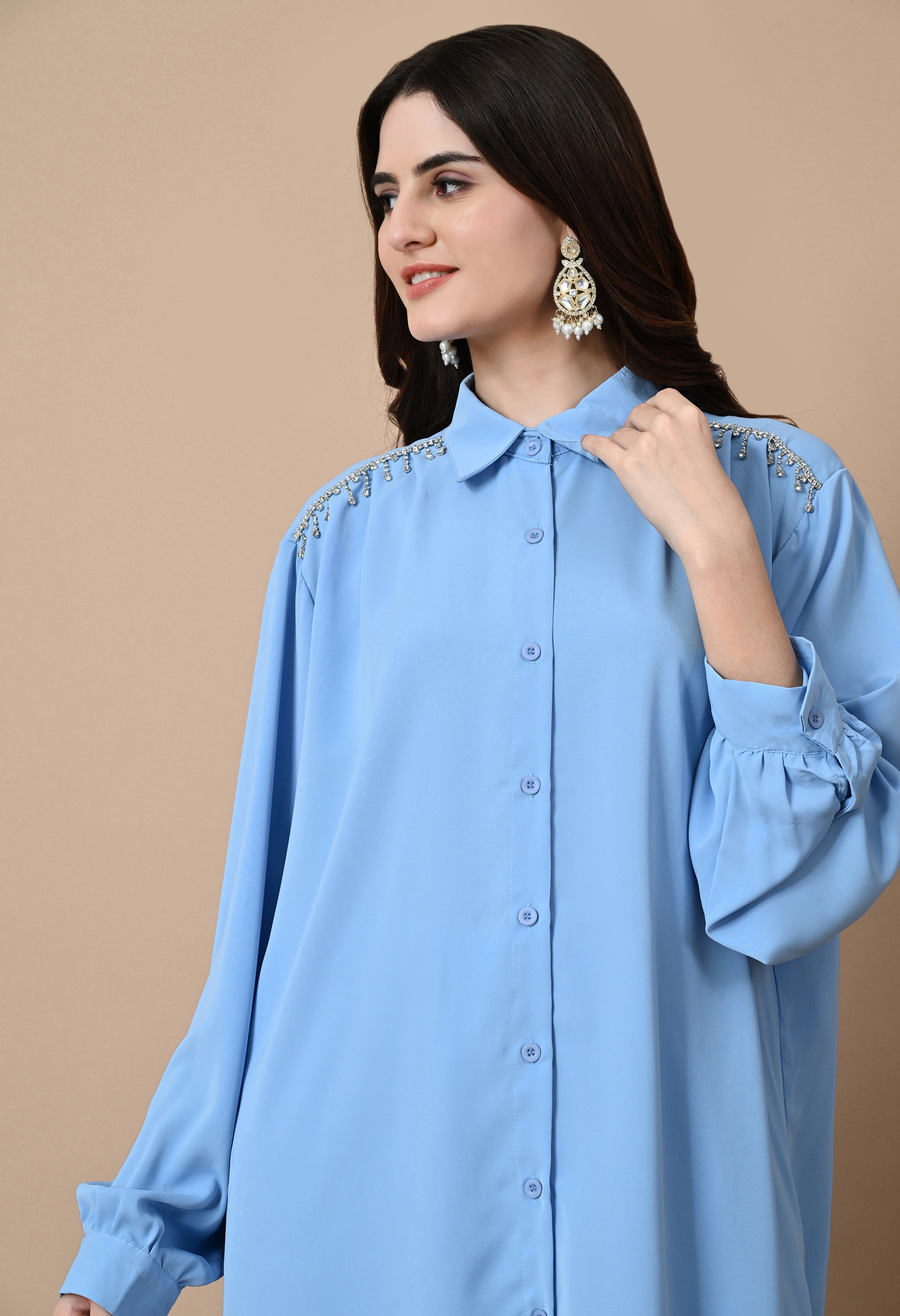 Crystal Rain Co-Ord Set (Blue)