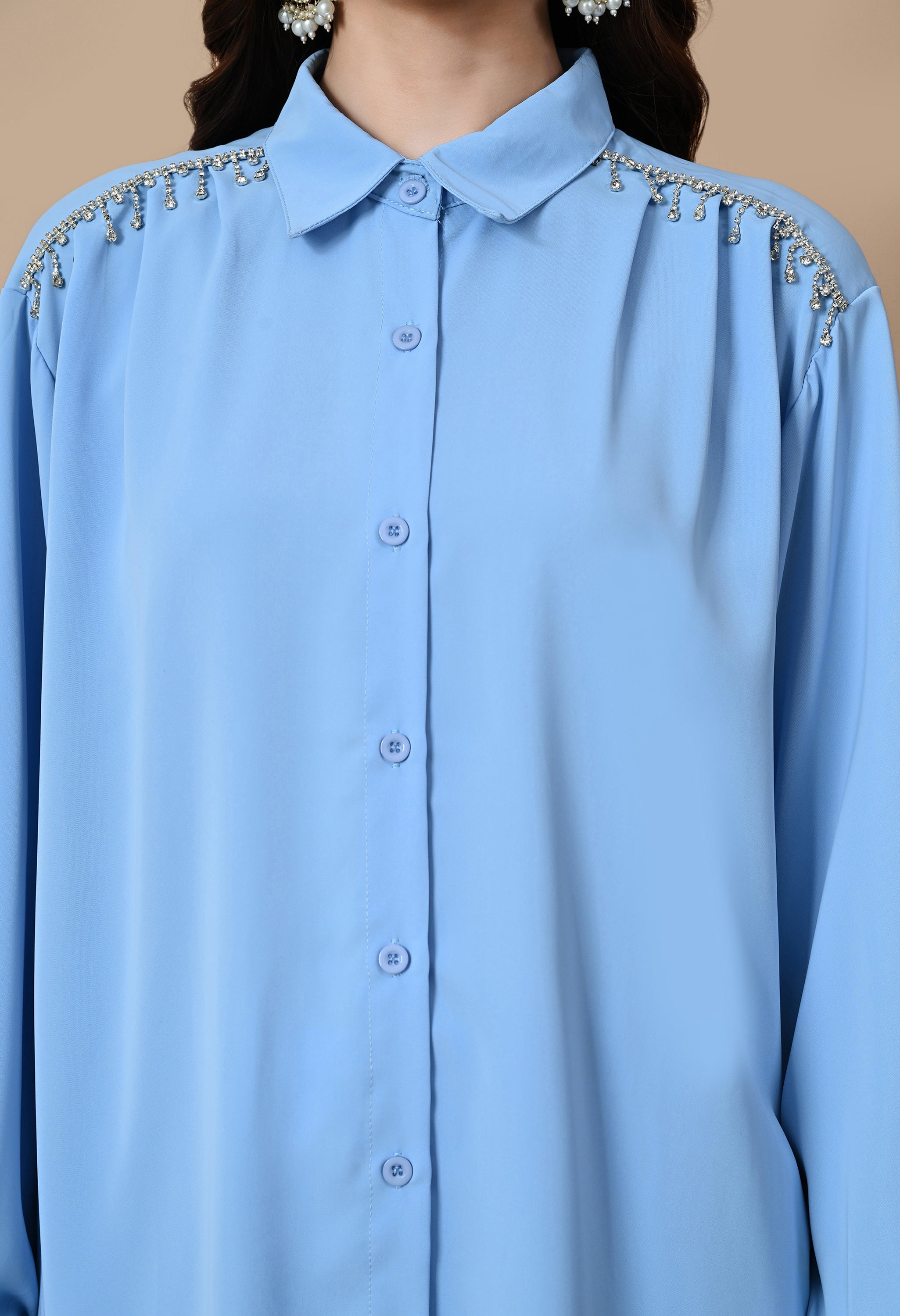 Crystal Rain Co-Ord Set (Blue)