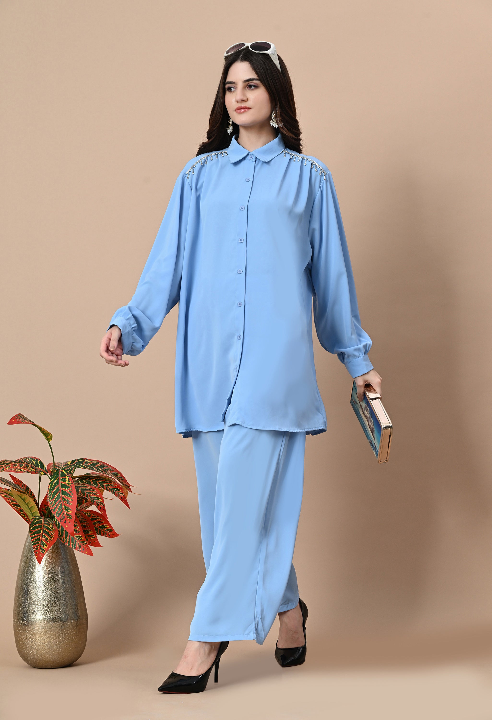 Crystal Rain Co-Ord Set (Blue)