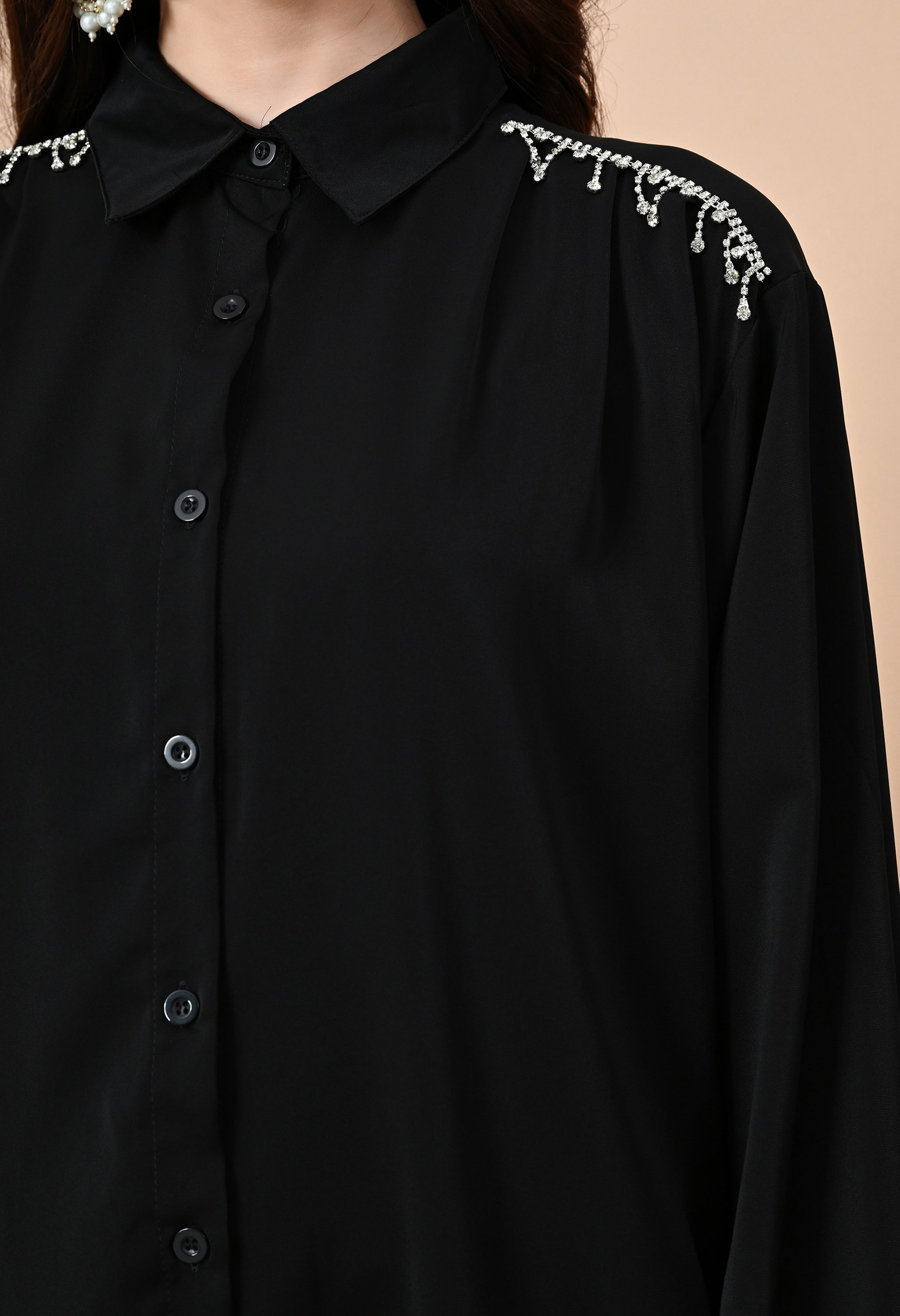Crystal Rain Co-Ord Set Black