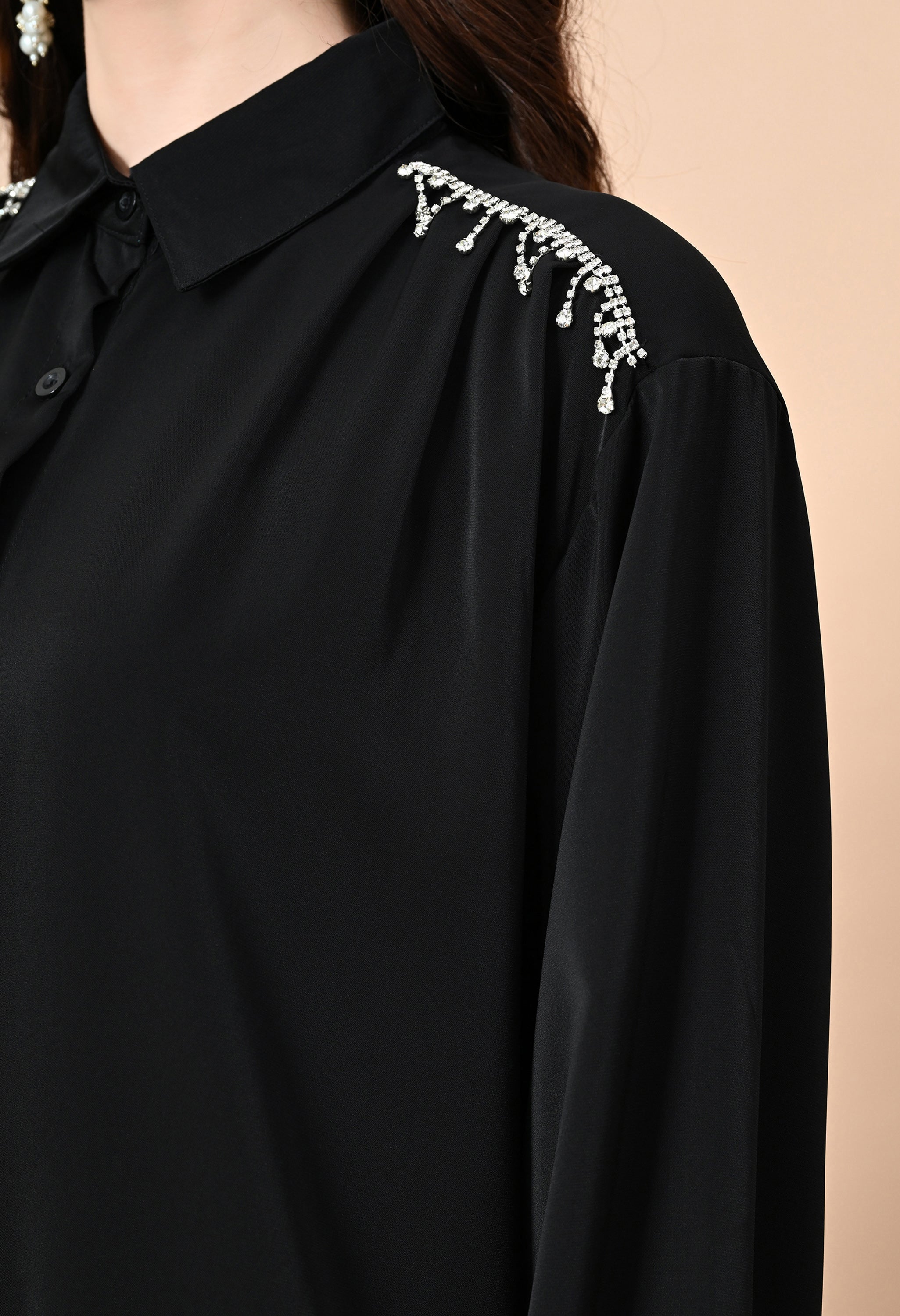 Crystal Rain Co-Ord Set Black