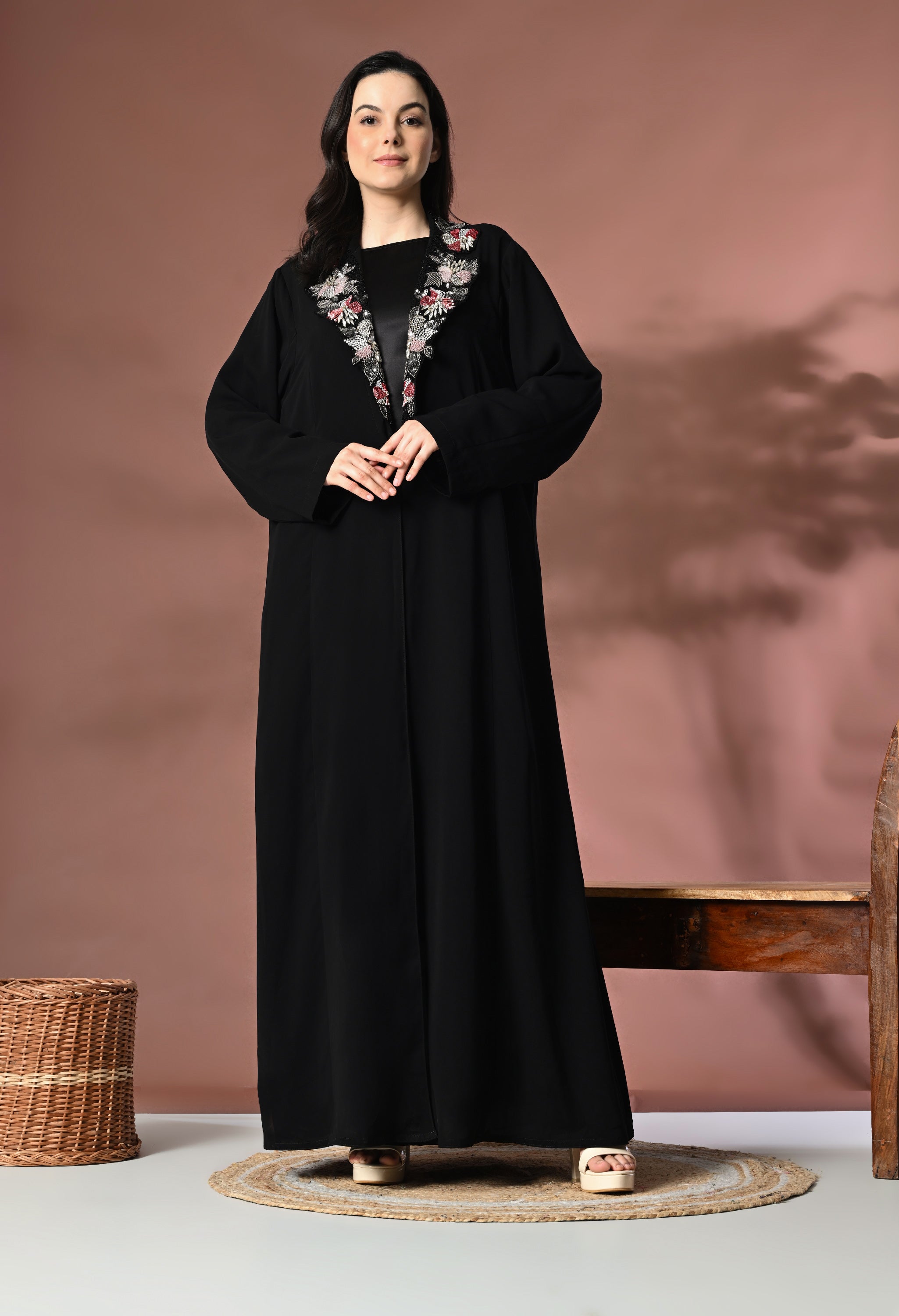 Nida Jacket Dress with Collar embellished