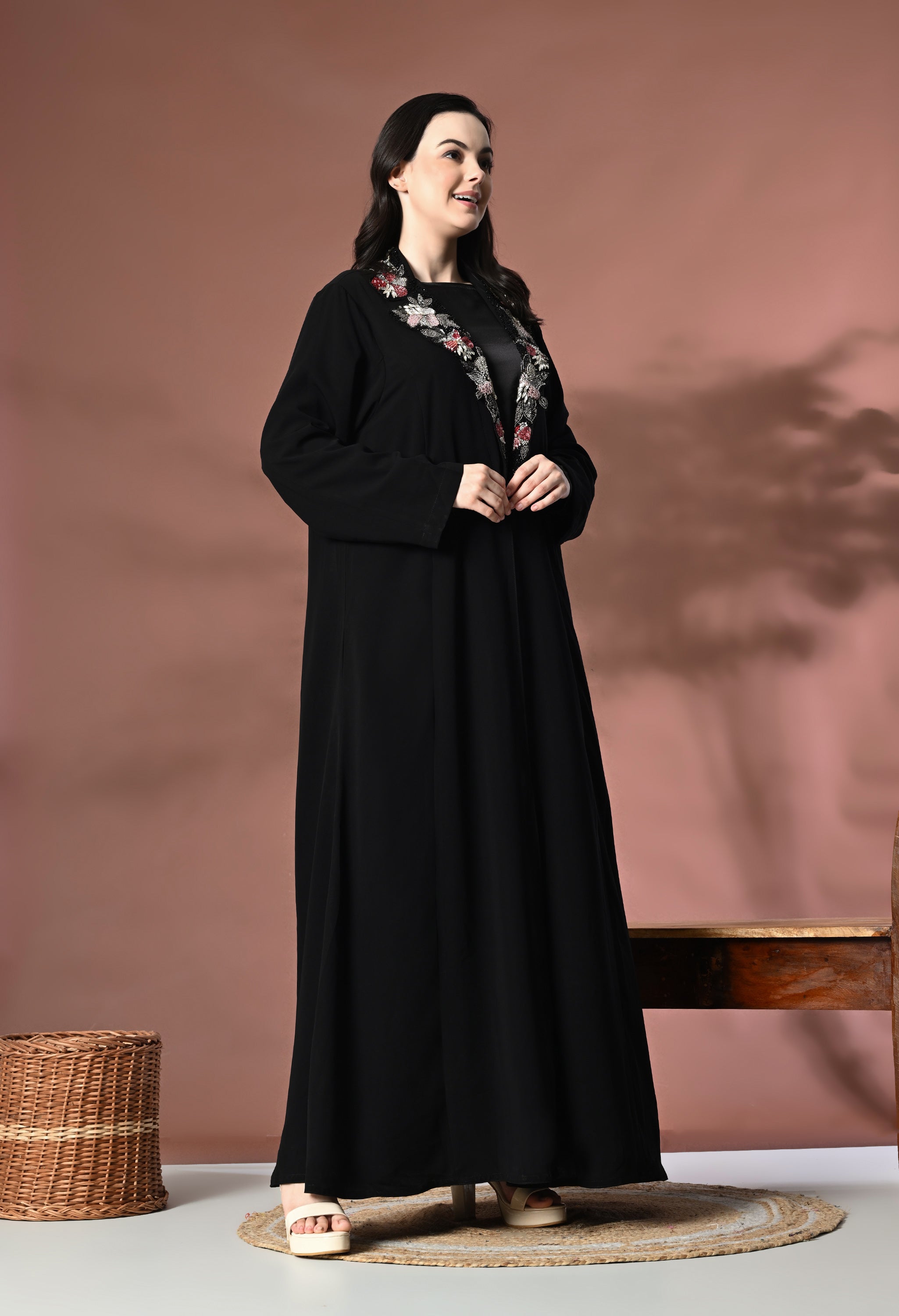 Nida Jacket Dress with Collar embellished