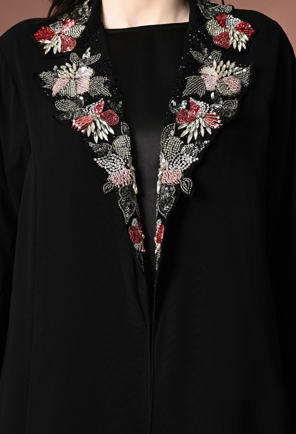 Nida Jacket Dress with Collar embellished