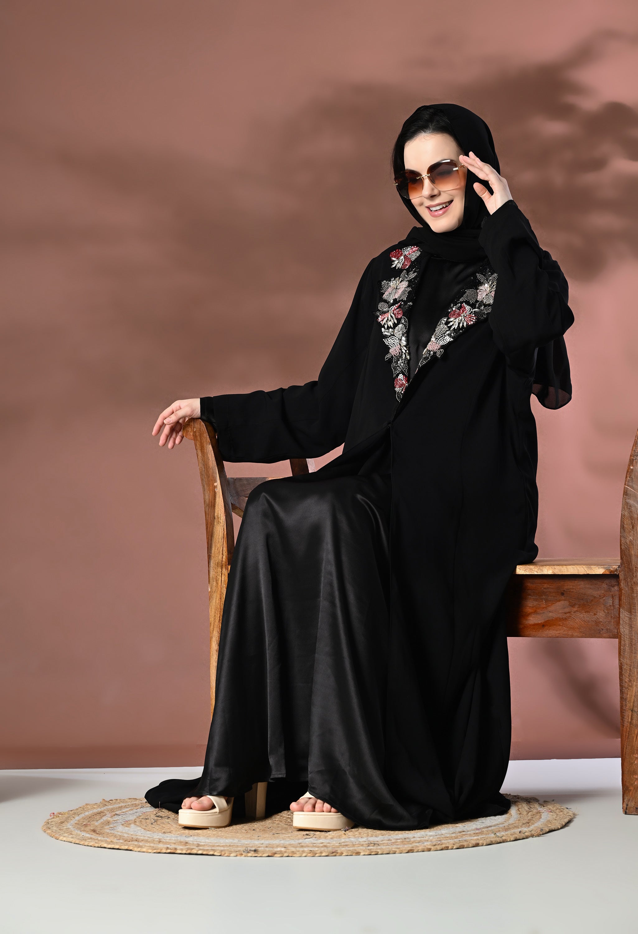 Nida Jacket Dress with Collar embellished