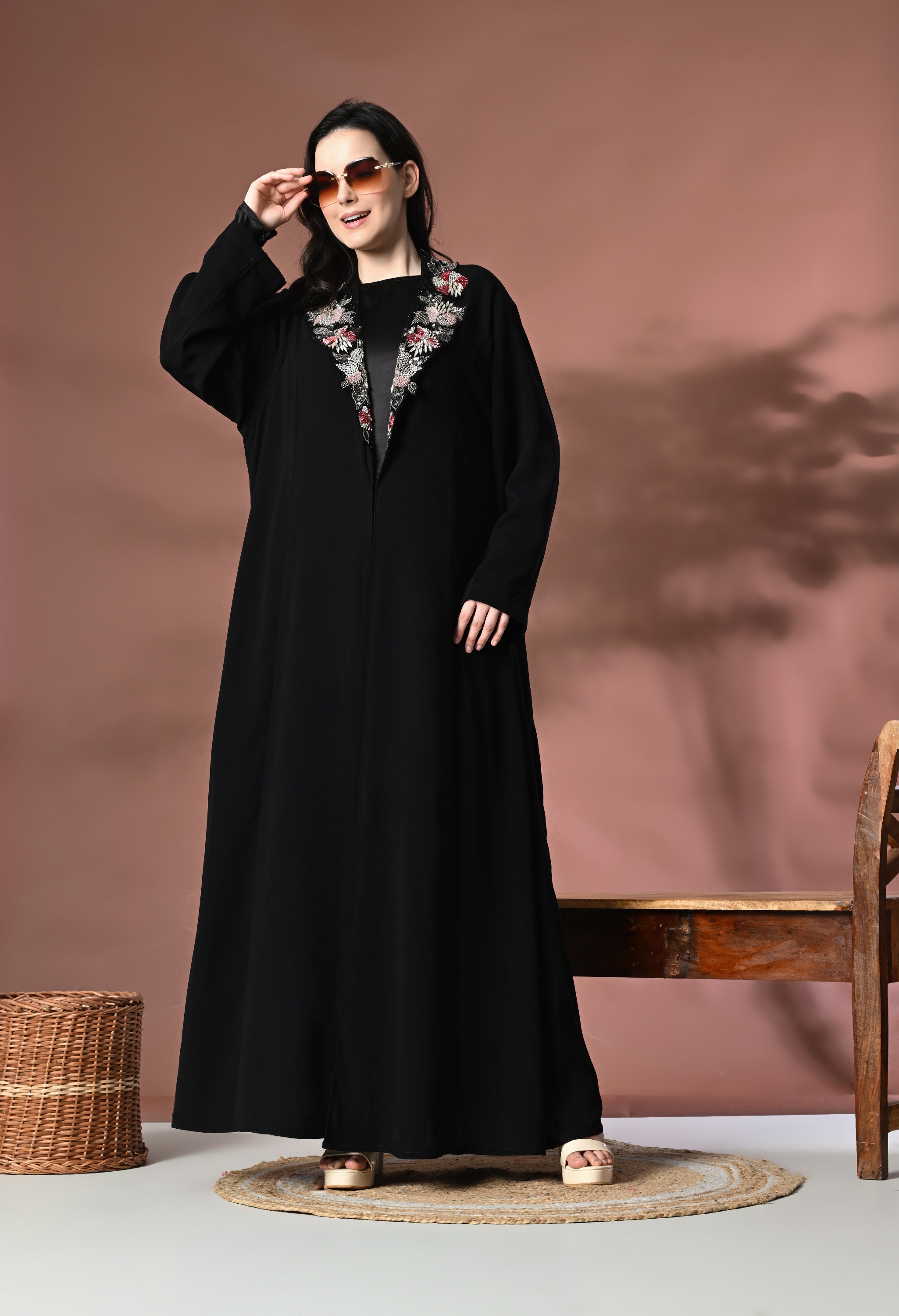 Nida Jacket Dress with Collar embellished