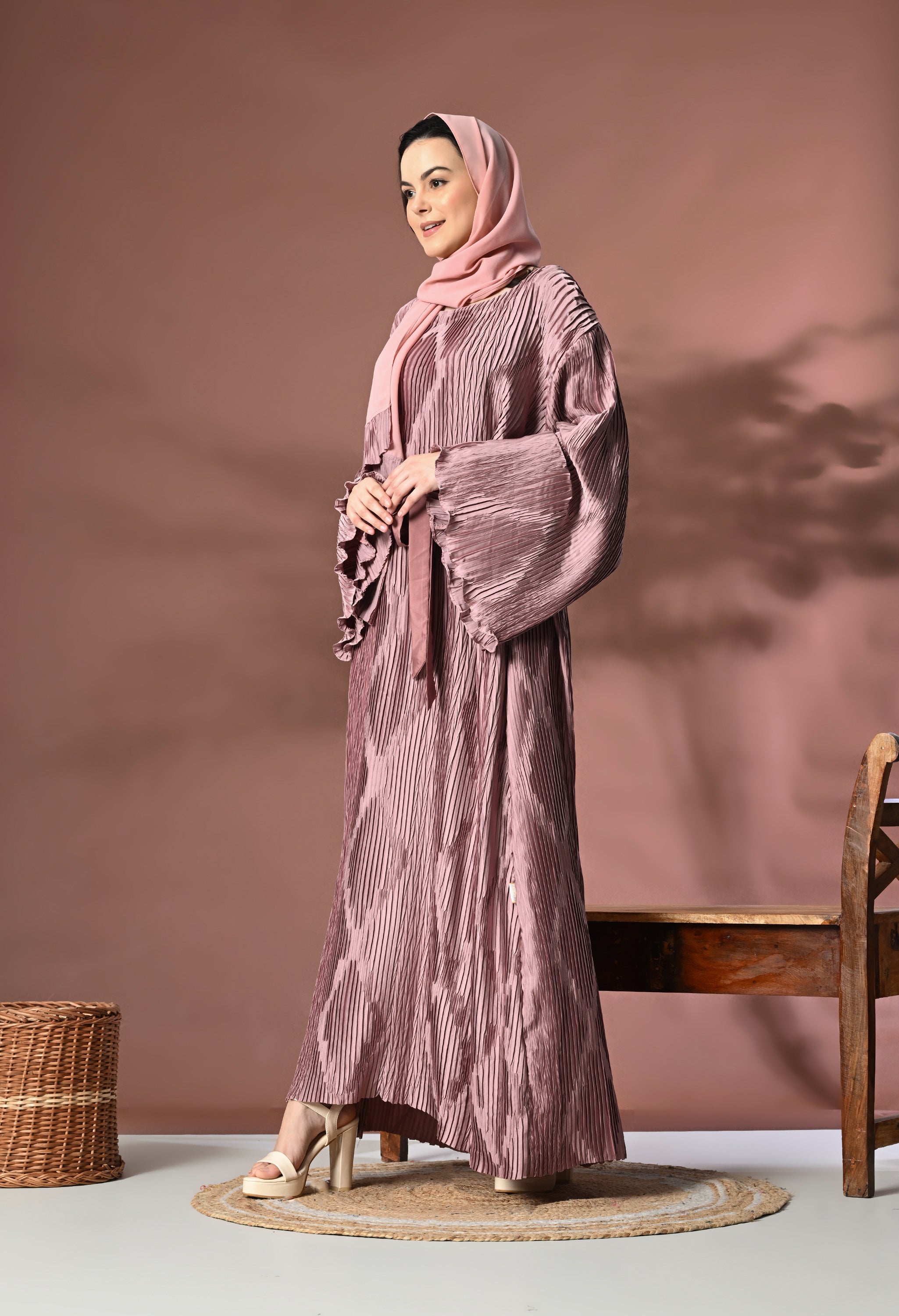 Nebula Pleated Maxi Dress