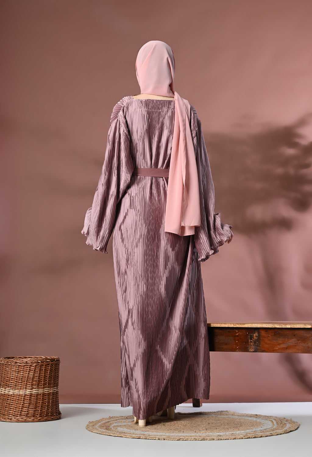Nebula Pleated Maxi Dress