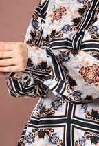 Printed Satin Silk Co-Ord Set