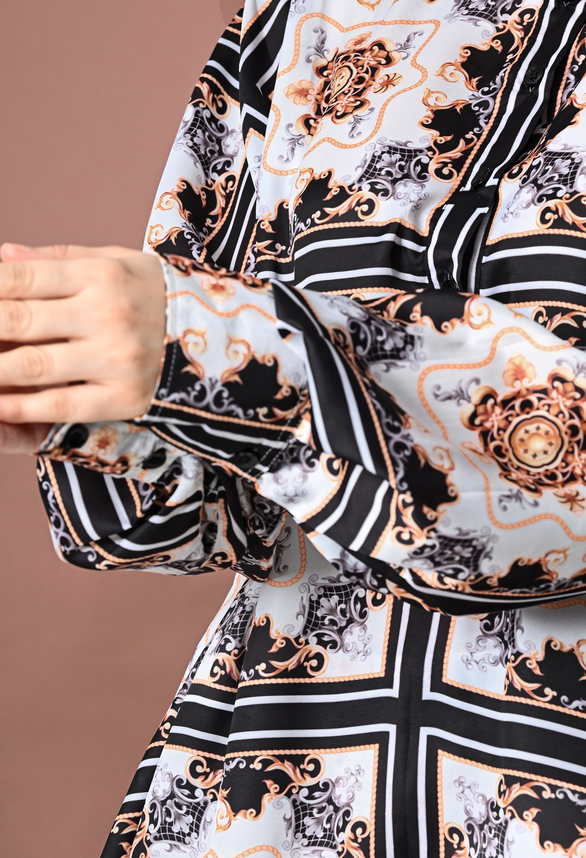 Printed Satin Silk Co-Ord Set