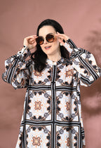 Printed Satin Silk Co-Ord Set