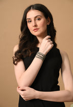 Multi-purpose Rhinestone Cord Belt (Gray)