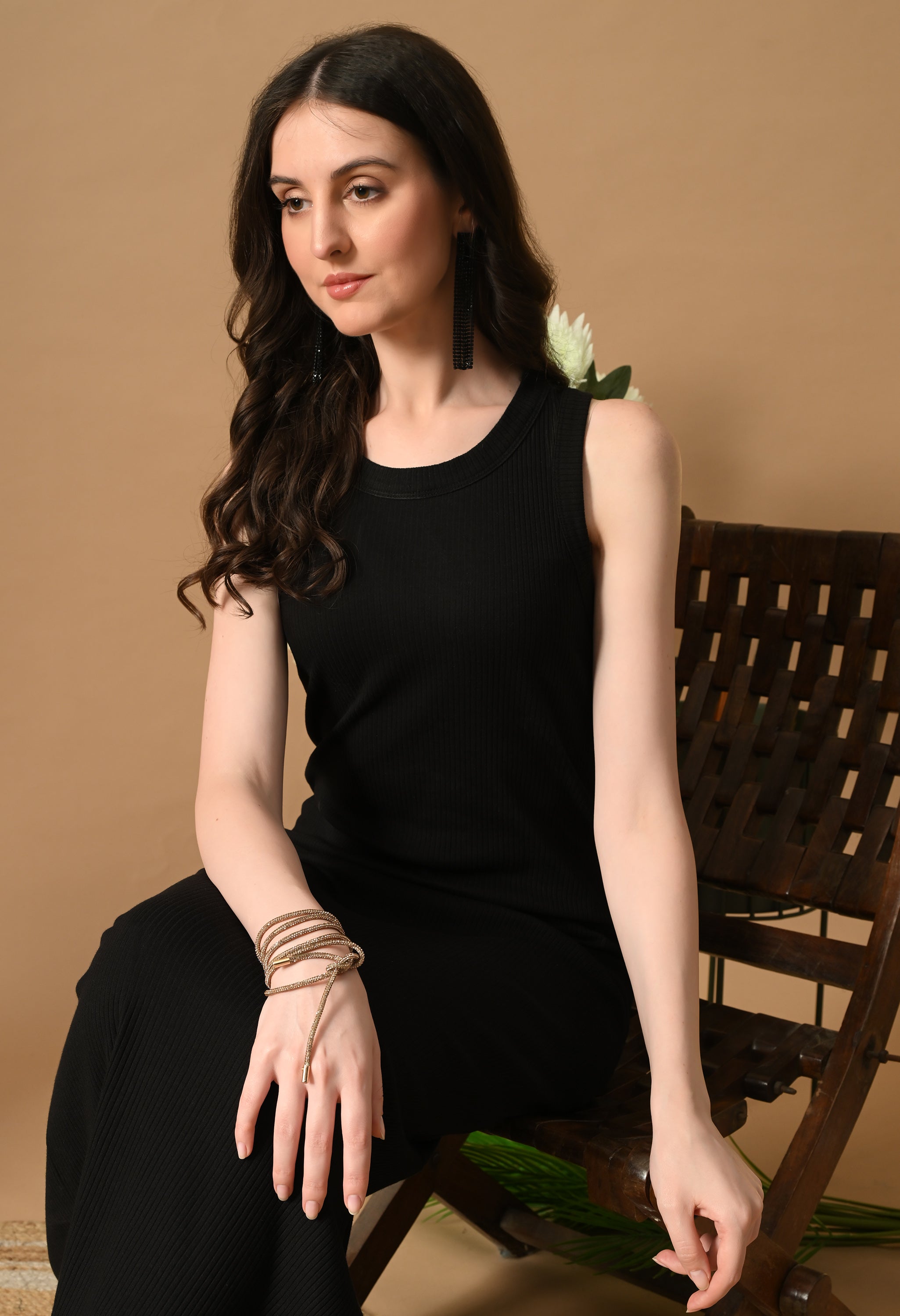 Multi-purpose Rhinestone Cord Belt (Golden)