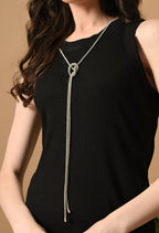 Multi-purpose Rhinestone Cord Belt (Silver)