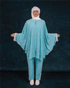 Greta Co-Ord Set (Aqua Blue)