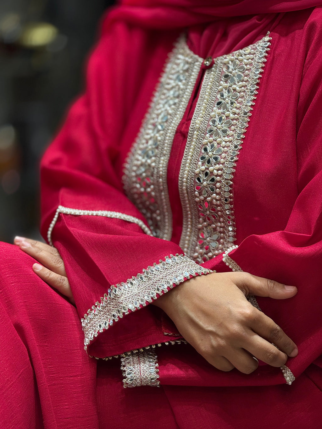 Riwaayat Ruby Dress (Hot Pink)