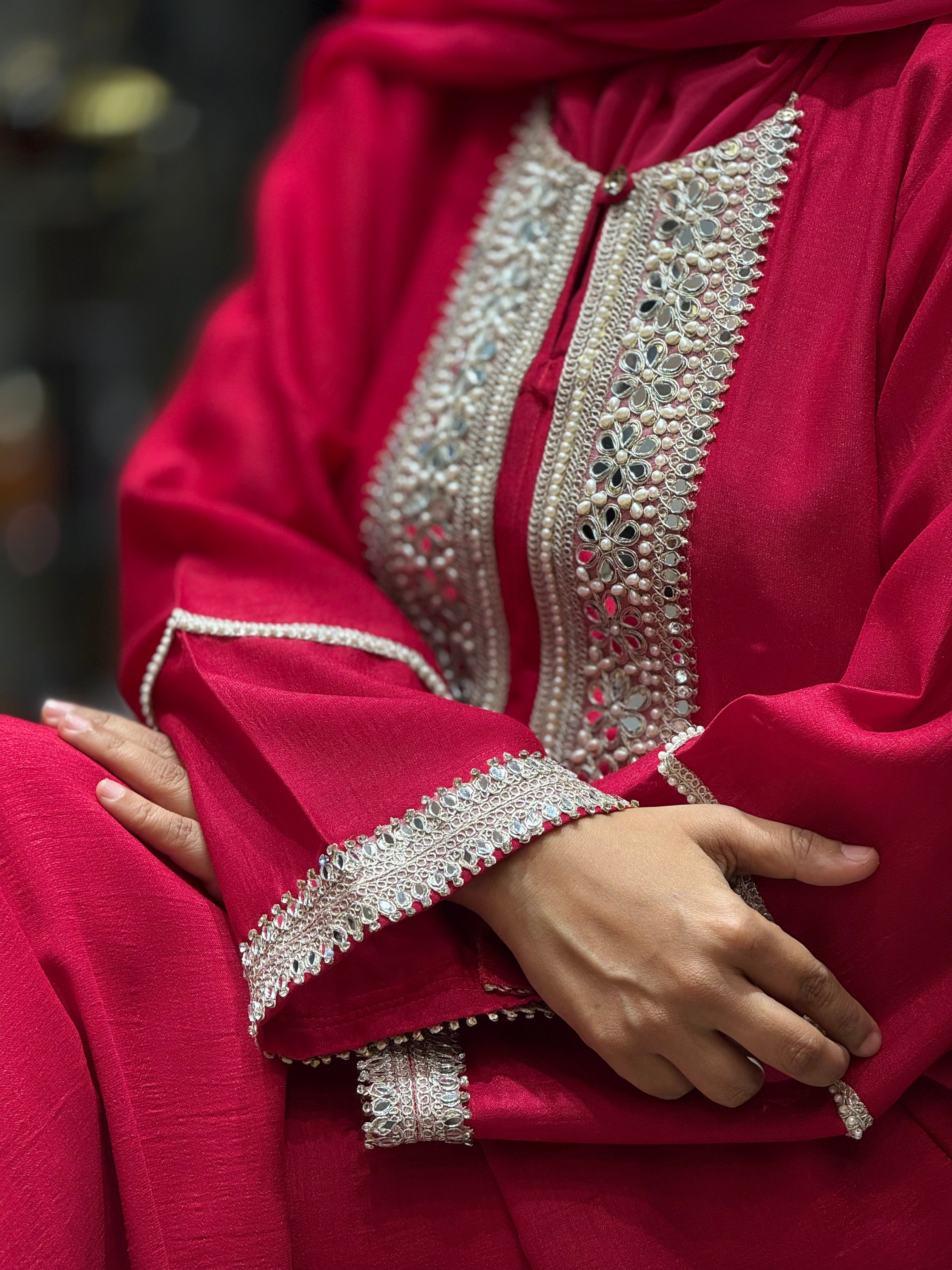 Riwaayat Ruby Dress (Hot Pink)