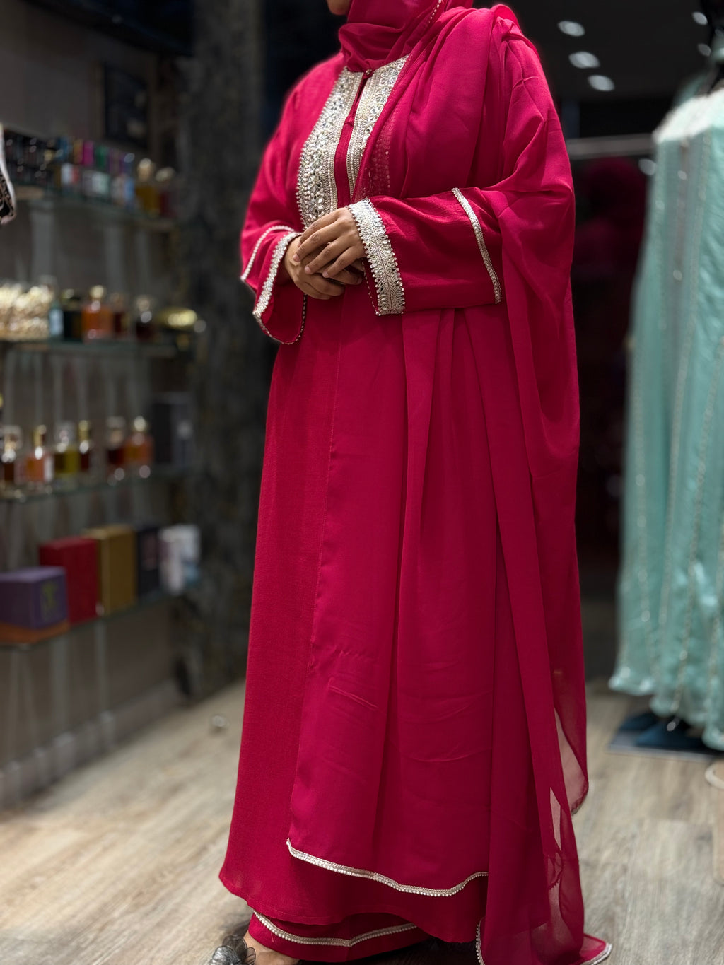 Riwaayat Ruby Dress (Hot Pink)