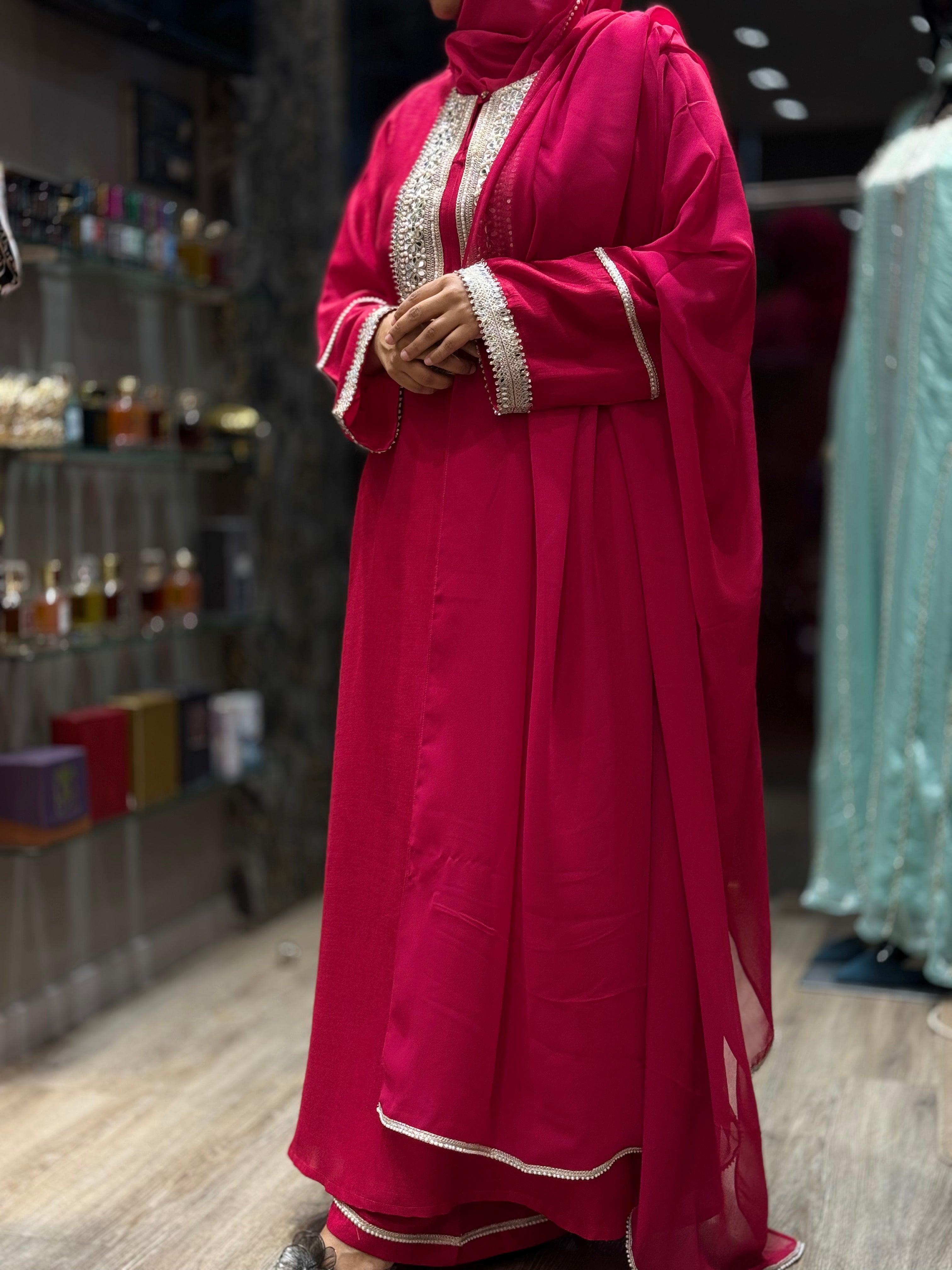 Riwaayat Ruby Dress (Hot Pink)