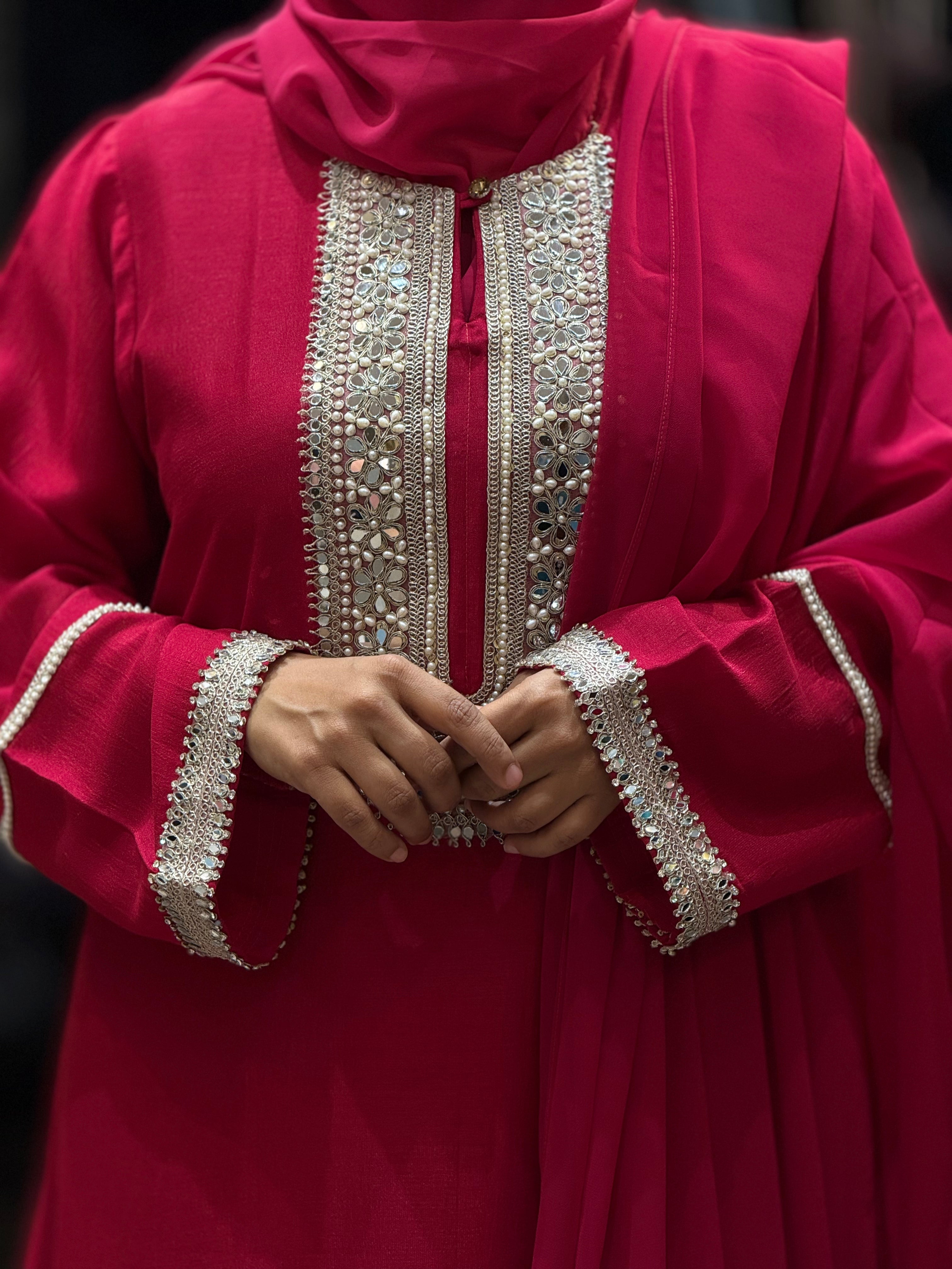 Riwaayat Ruby Dress (Hot Pink)