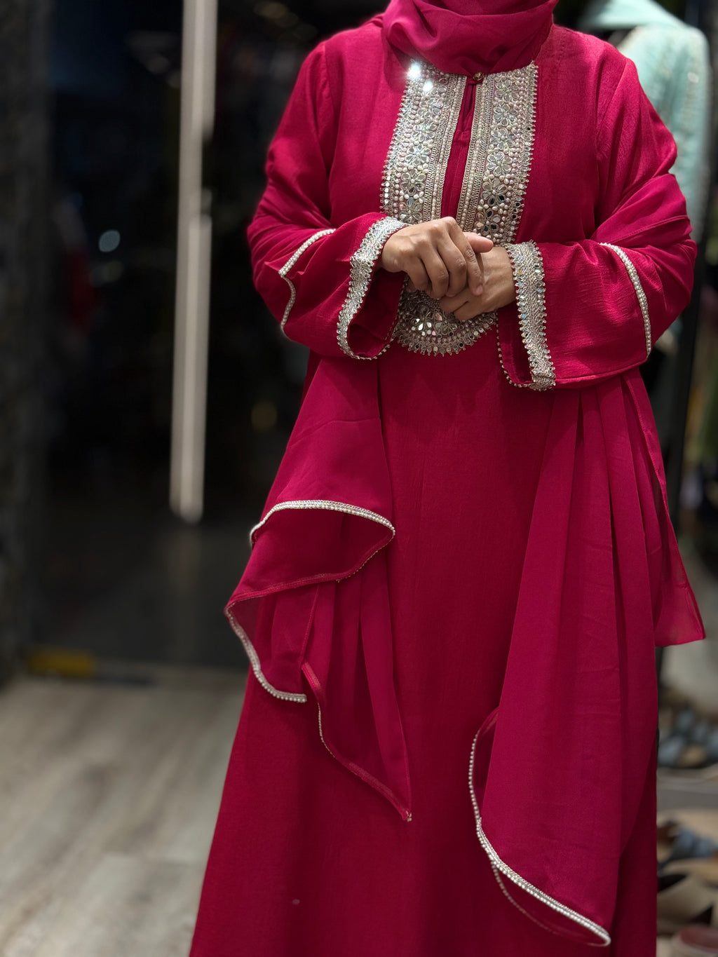 Riwaayat Ruby Dress (Hot Pink)