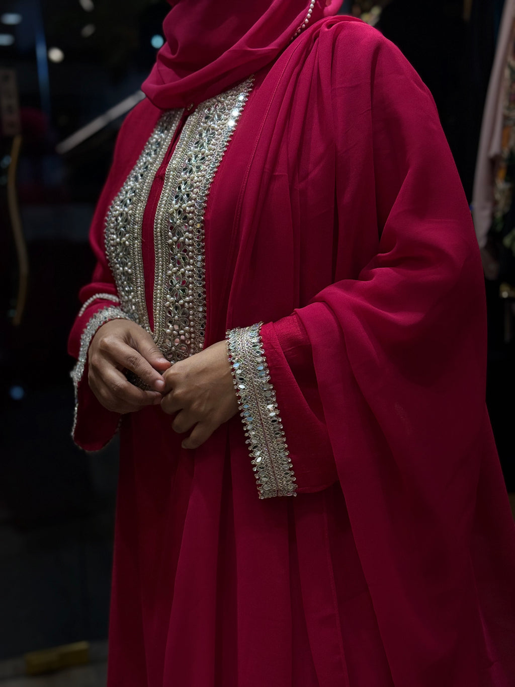 Riwaayat Ruby Dress (Hot Pink)