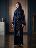 Royal Velvet Dress (Blue)