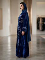 Royal Velvet Dress (Blue)