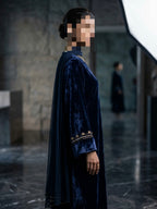 Royal Velvet Dress (Blue)