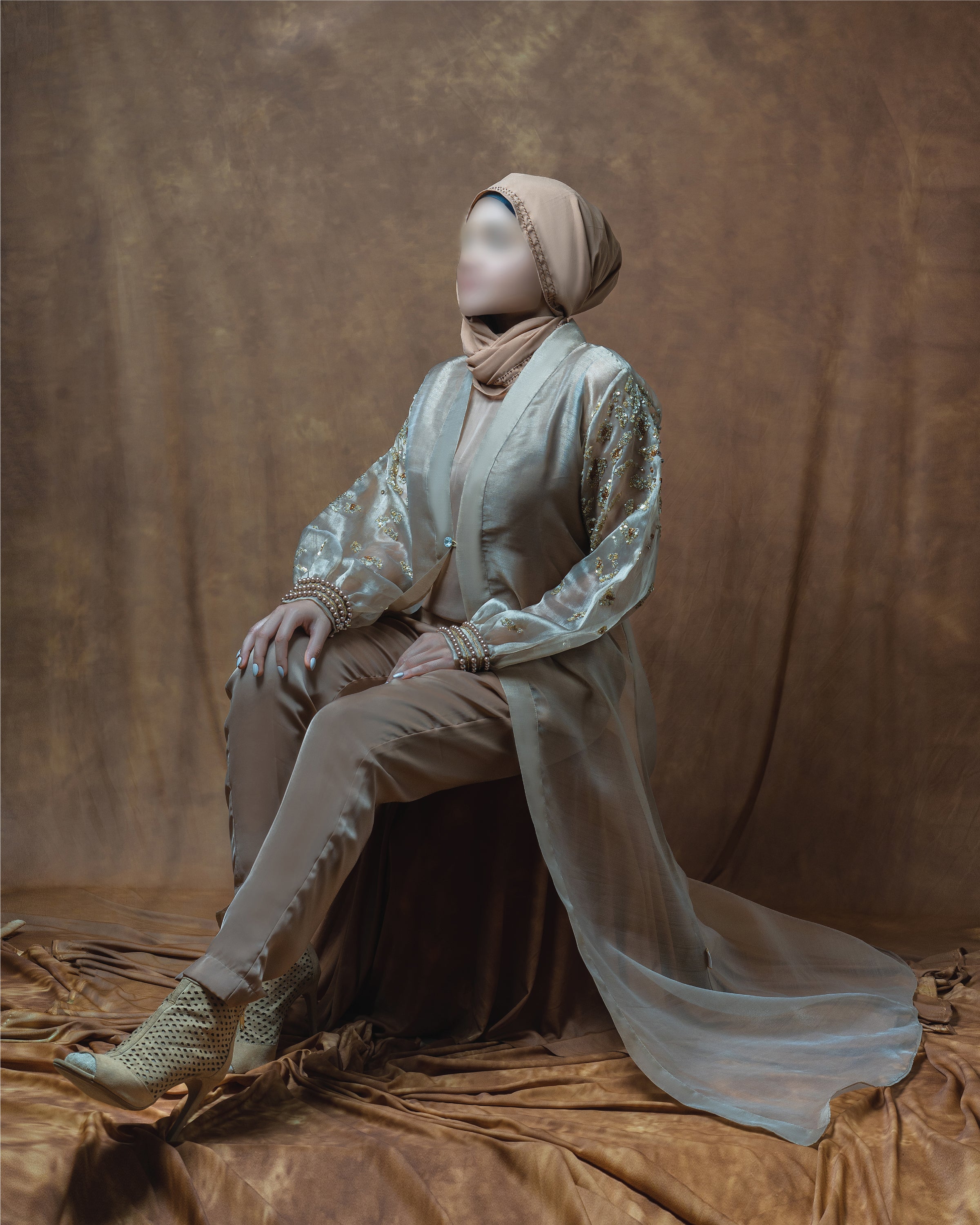 Bruyee Jacket Dress (Copper Gold)