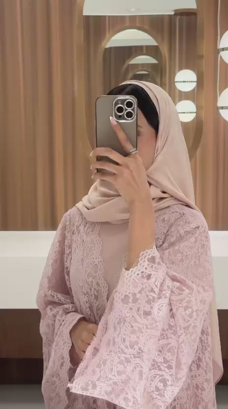 Lace Jacket Abaya